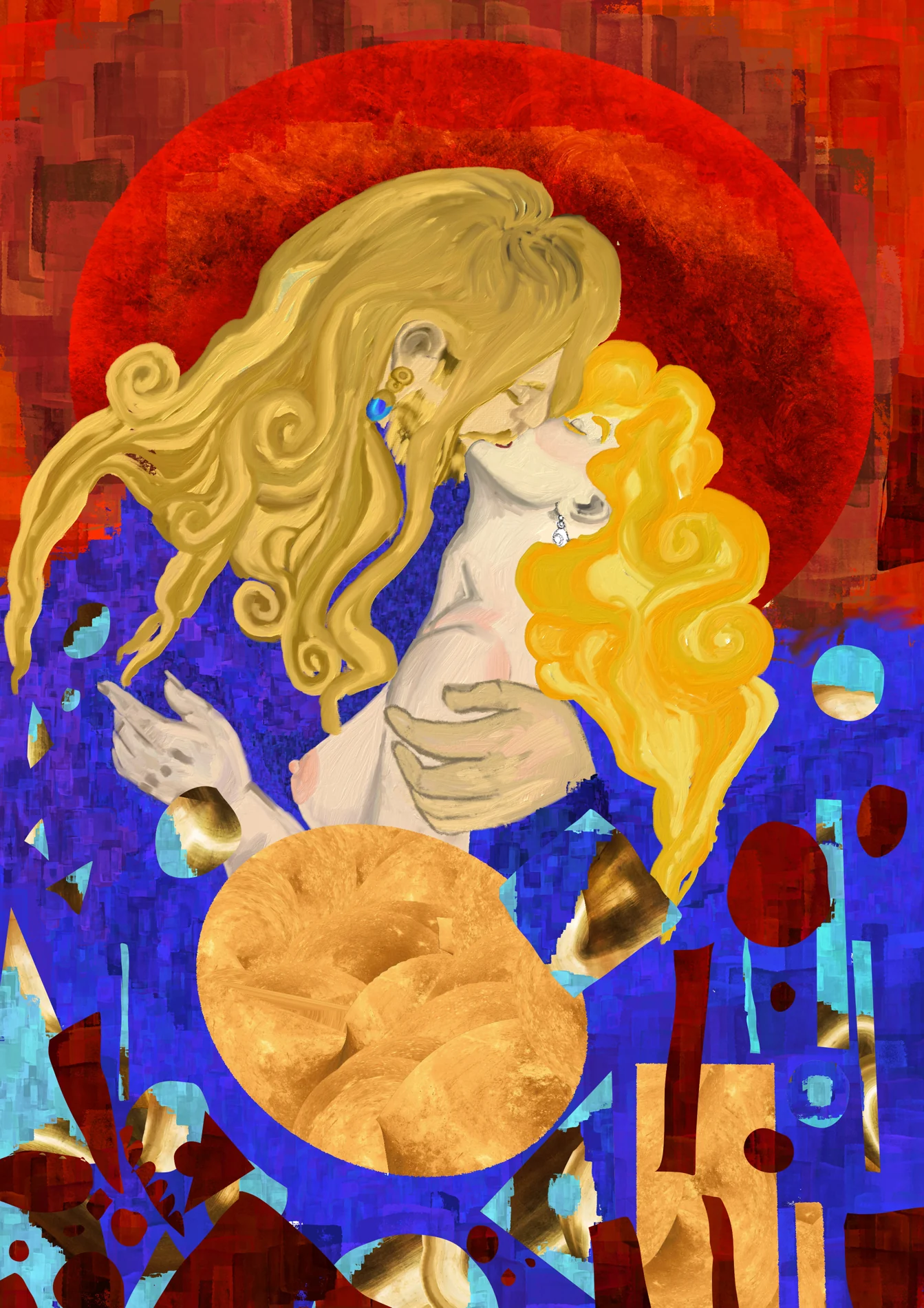Un abbraccio, oro e colore