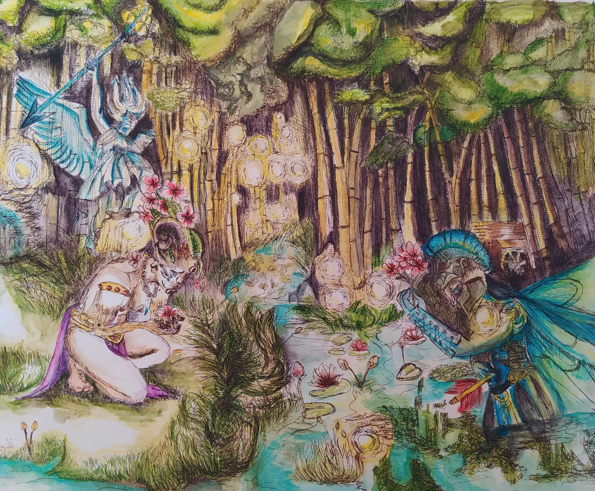 Figure nel bosco